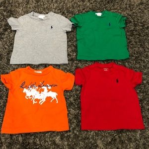 Boys bundle Ralph Lauren t shirts 9 months